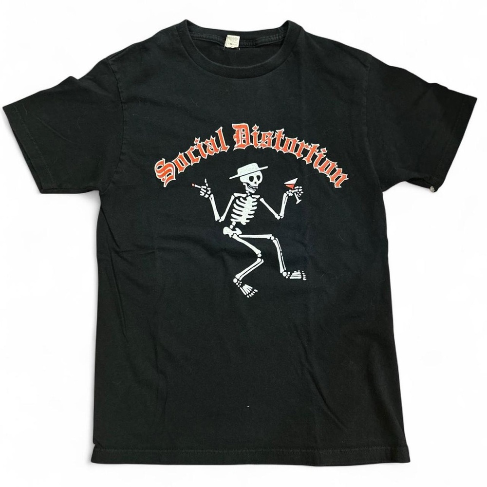 Vintage Social Distortion “Skely” Back And Front Punk Rock Band  T-shirt Size S